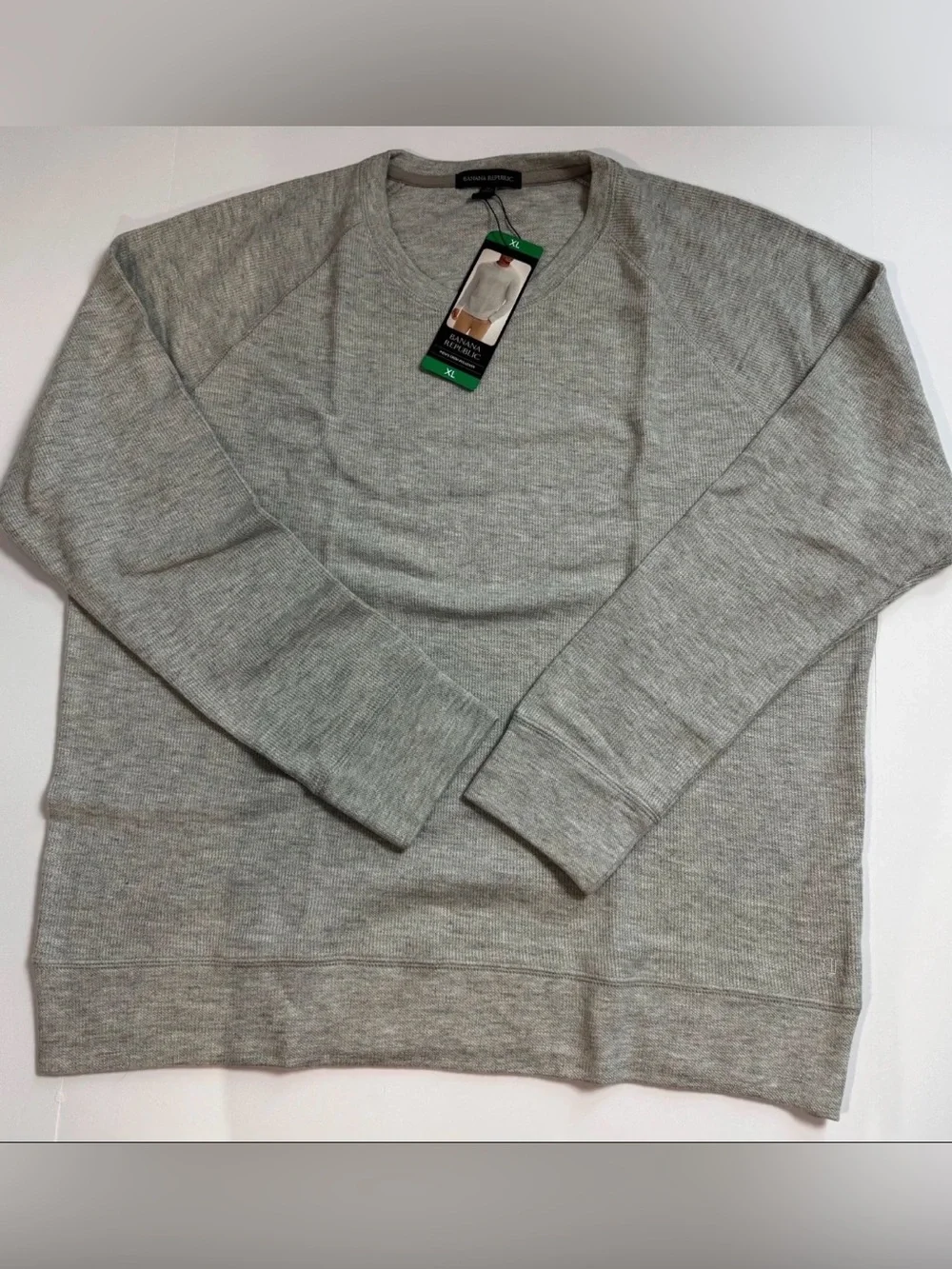 Banana Republic Men's Light Gray Crewneck Sweater sz. XL